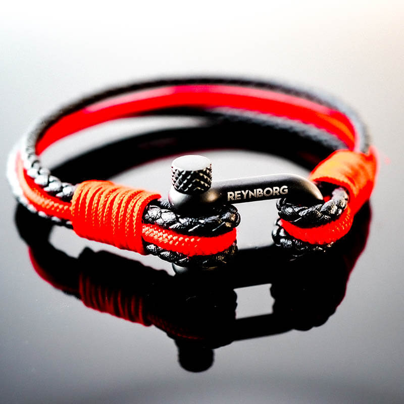 Armband Lissabon Vulkanrot